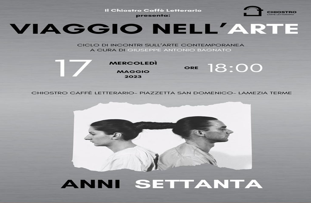 Lamezia, incontro "Viaggio nell'arte: gli anni Settanta" il 17 maggio al Chiostro