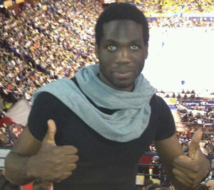 L’atleta Vincenzo Sarpong alla Conad Lamezia Volley