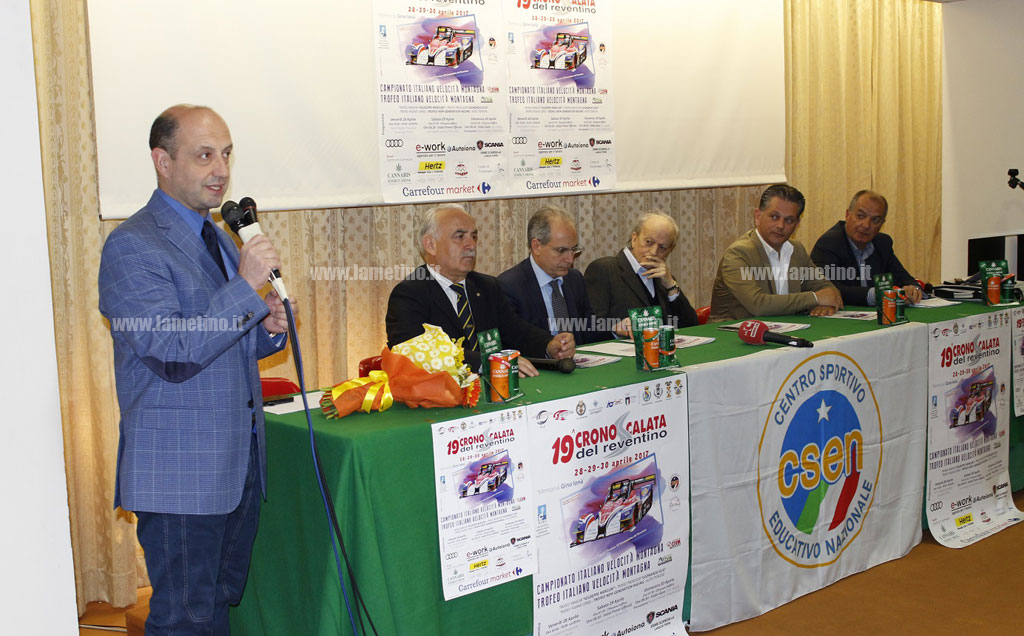 Lamezia, presentata 19esima Cronoscalata del Reventino: il 28 le verifiche tecniche, il  29 le prove e il 30 la gara