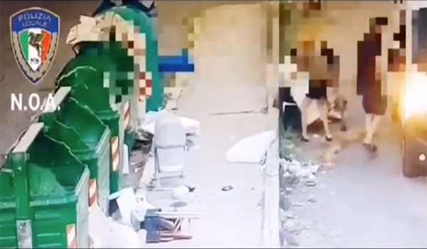Turista abbandona rifiuti ingombranti a Crotone: sanzionato
