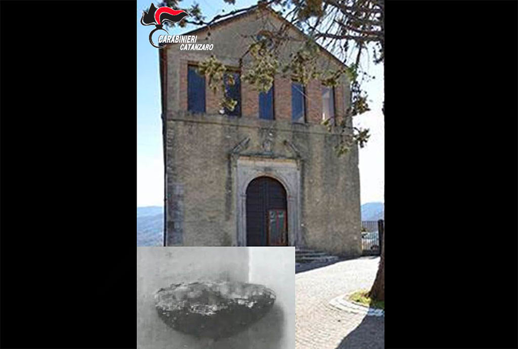 Rubate due acquasantiere dalla Chiesa di San Francesco d’Assisi a Martirano, avviate indagini dei Carabinieri