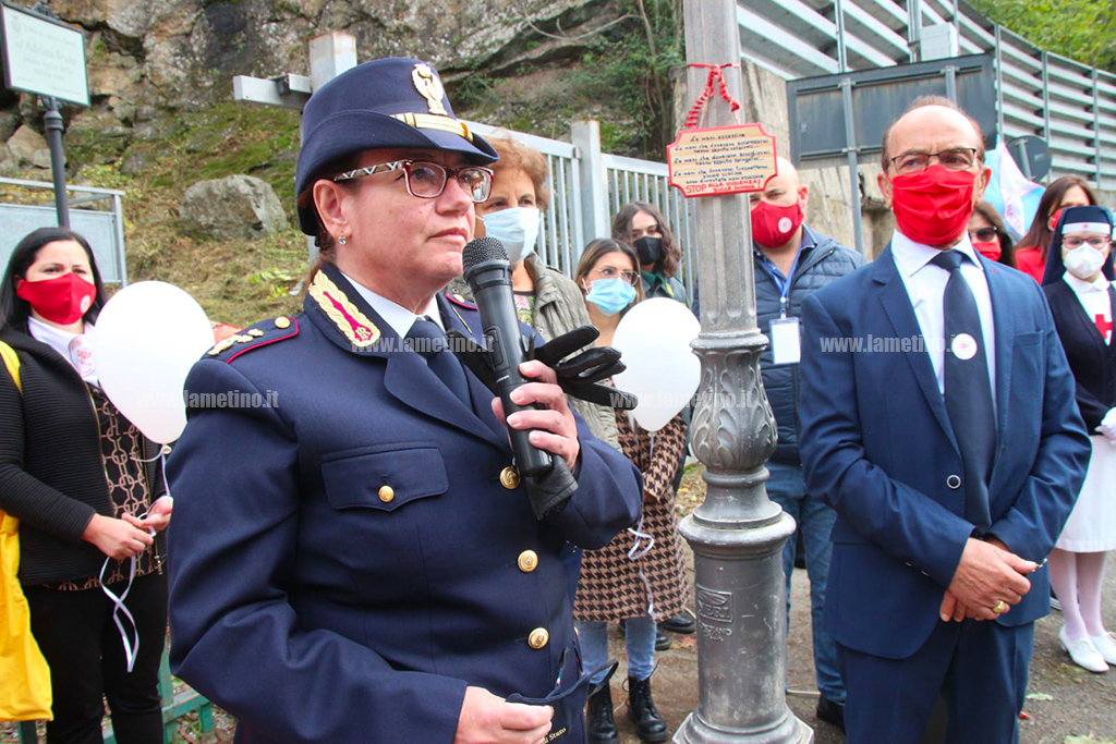 Lamezia, manifestazione a 10 anni dalla scomparsa di Adele Bruno. Commissario Ventriglia: “È l’angelo delle donne lametine”