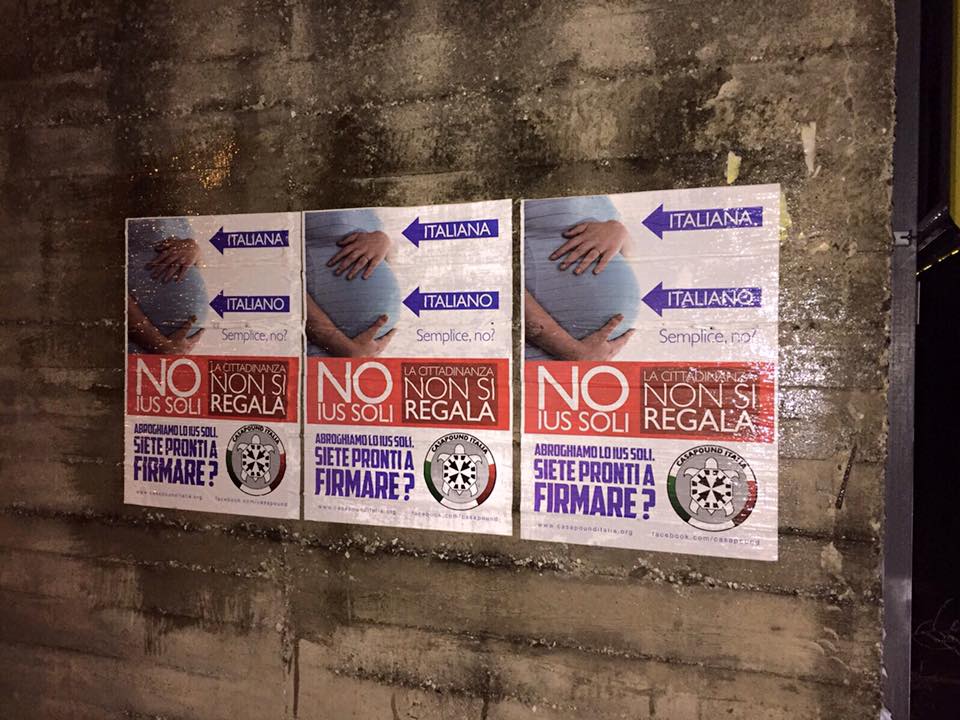 Lamezia, Casapound: parte raccolta firme no Ius Soli