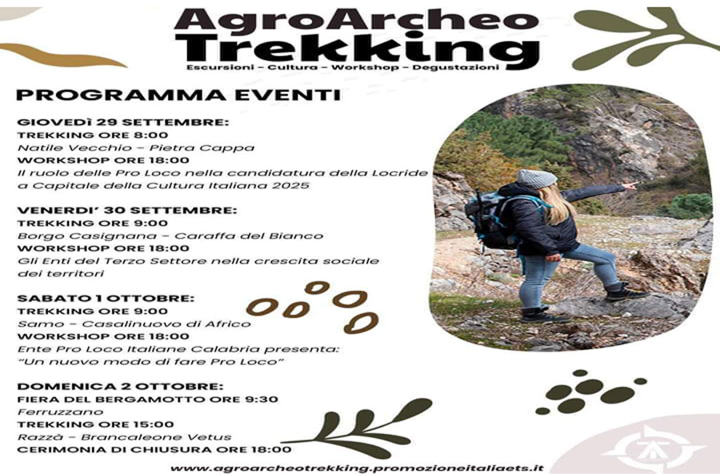 "Agro archeo trekking", parte la prima edizione in Calabria