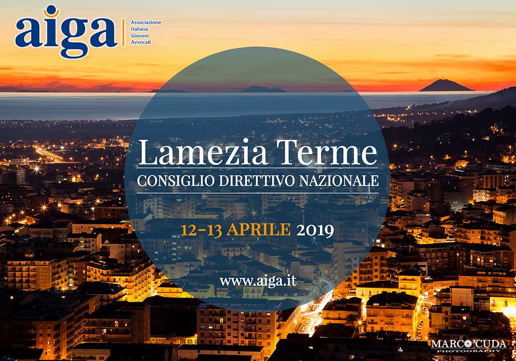 Lamezia, consiglio direttivo nazionale Aiga il 12 e 13 aprile