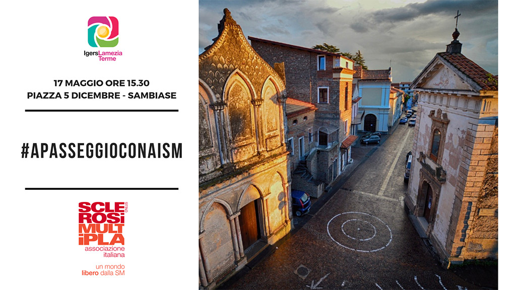 AISM e Igers Lamezia Terme insieme per una passeggiata “senza barriere” il 17 maggio a Sambiase  