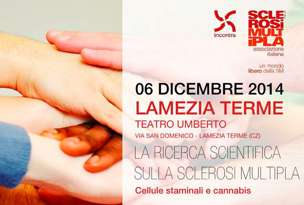Lamezia: Aism presenta convegno su sclerosi multipla, cellule staminali e cannabis