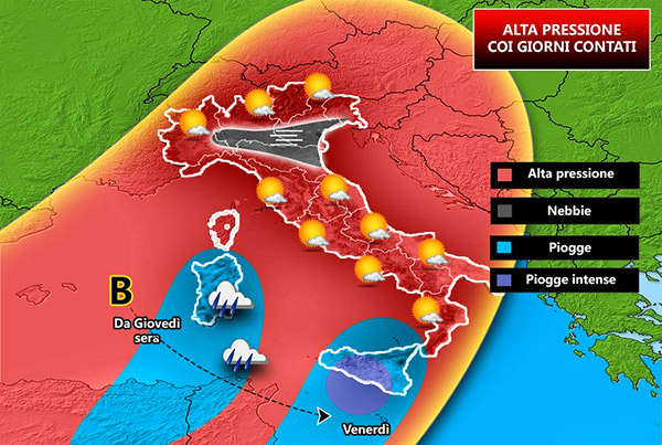 Temperature quasi estive in Calabria, peggioramento nel weekend