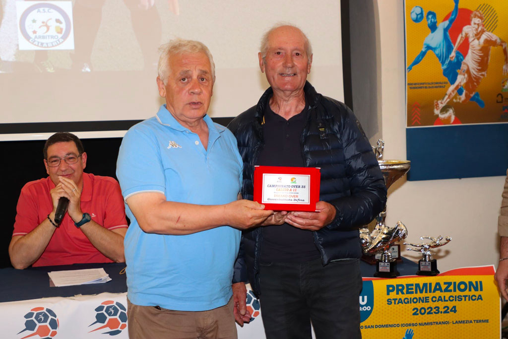 Lamezia, Galà delle premiazioni e dei riconoscimenti a società e calciatori per stagione agonistica amatoriale 2023-24