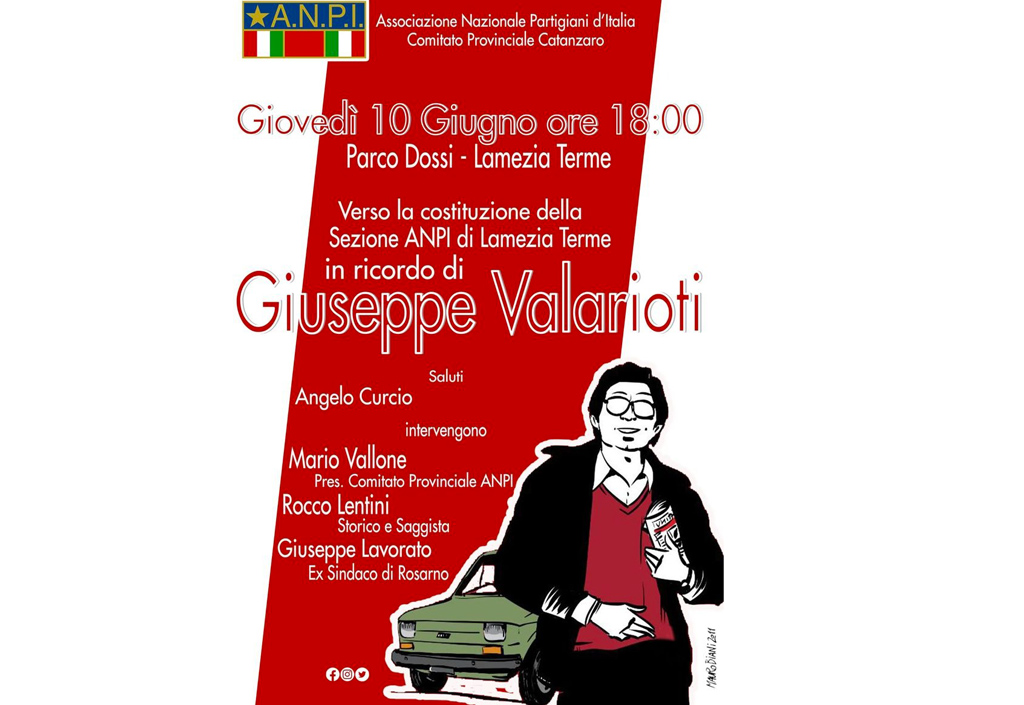 Lamezia, nasce la sezione dell'associazione partigiani: domani iniziativa su Giuseppe Valarioti