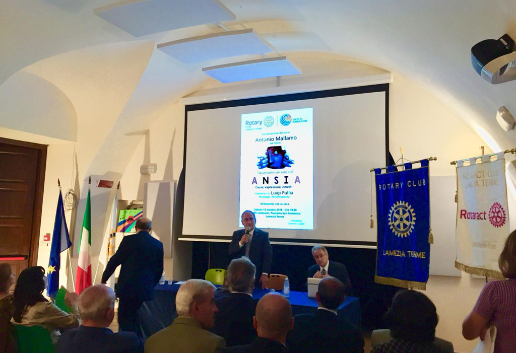 Lamezia, incontro del Rotary Club sull'ansia: cause, espressioni e rimedi