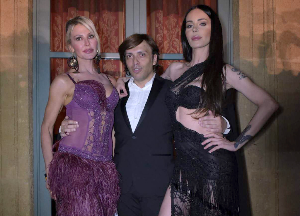 Nina Moric e Nathalie Caldonazzo testimonial per Anton Giulio Grande a Bagheria
