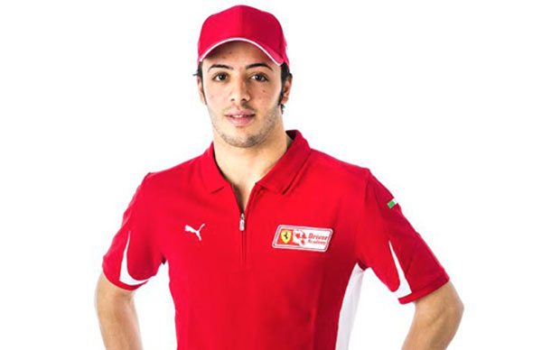 Calabrese Fuoco tra giovani schierati dalla Scuderia Ferrari per test ufficiali