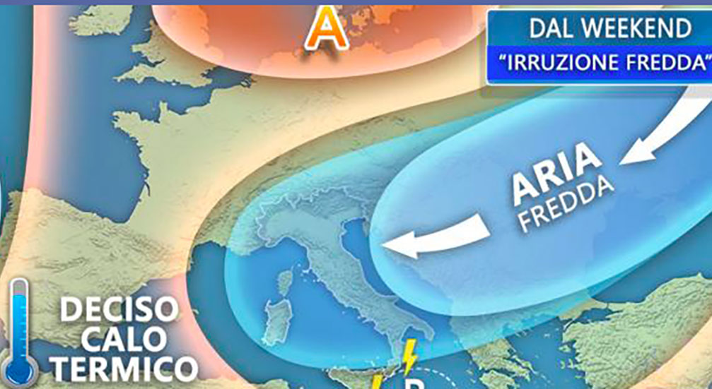 Nel weekend aria fredda dalla Russia, temperature in picchiata anche in Calabria