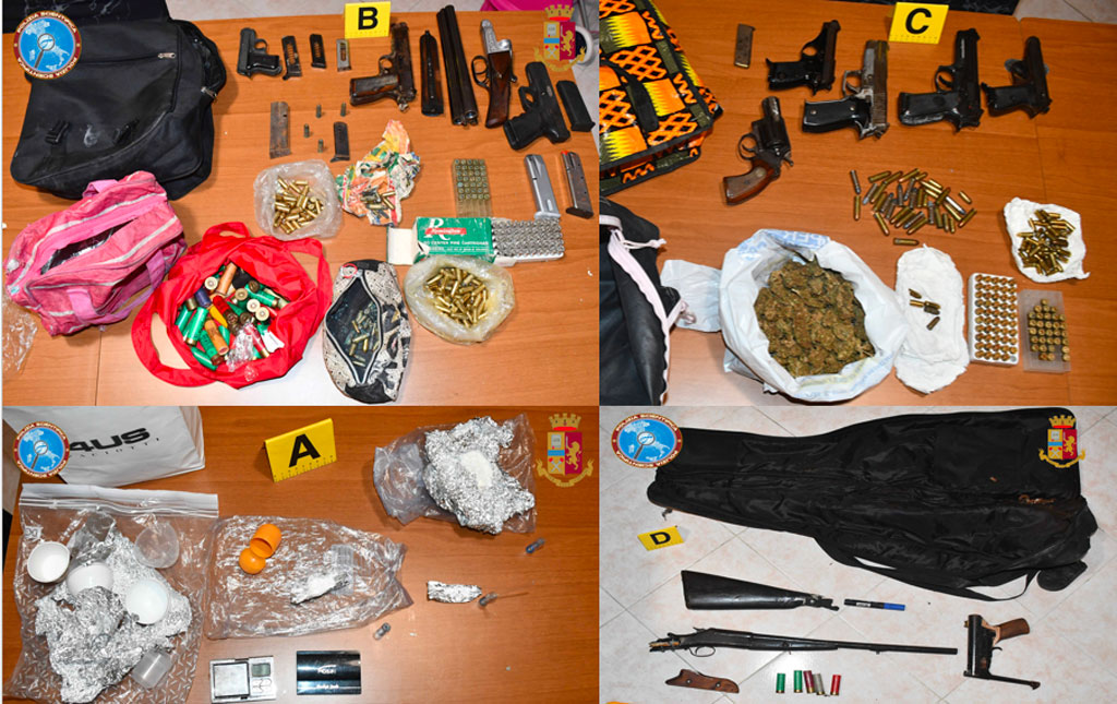 Trovato in possesso di numerose armi clandestine, munizioni e droga: arrestato 38enne a Reggio