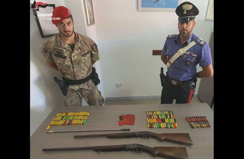 Rivenute armi e munizioni nel Reggino, sequestrate da Carabinieri