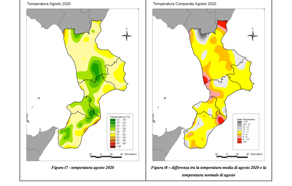 Meteo Estate 2020 in Calabria, il report del Centro funzionale Multirischi dell'Arpacal