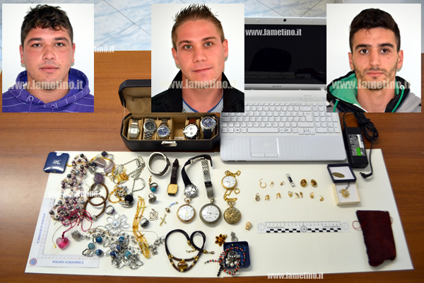 Lamezia: Tre giovani arrestati per furto nel quartiere di Savutano