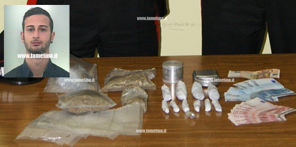 Calabria: Arrestato giovane per spaccio di droga a Soveria Mannelli