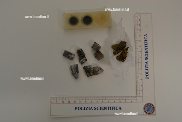 Lamezia: polizia arresta giovane per possesso hashish 