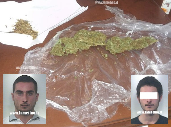Calabria: Arrestati due giovani per detenzione stupefacente a Pianopoli
