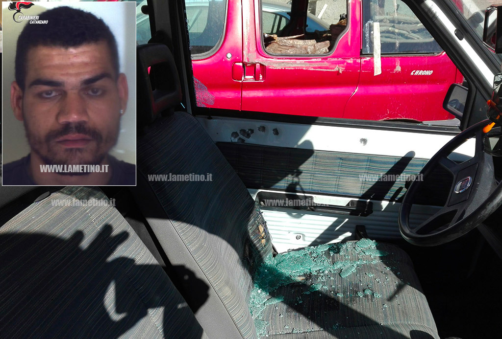 Litiga con lo zio e gli crivella auto, arrestato 23enne a Feroleto Antico