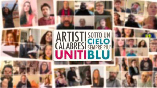 Coronavirus, un inno alla vita e di speranza con "Artisti calabresi uniti sotto cielo blu'