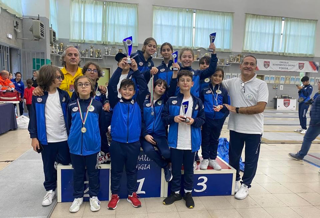 ASD Circolo Scherma Lametino alla prima prova Interregionale Under 14 di Foggia, ecco i risultati