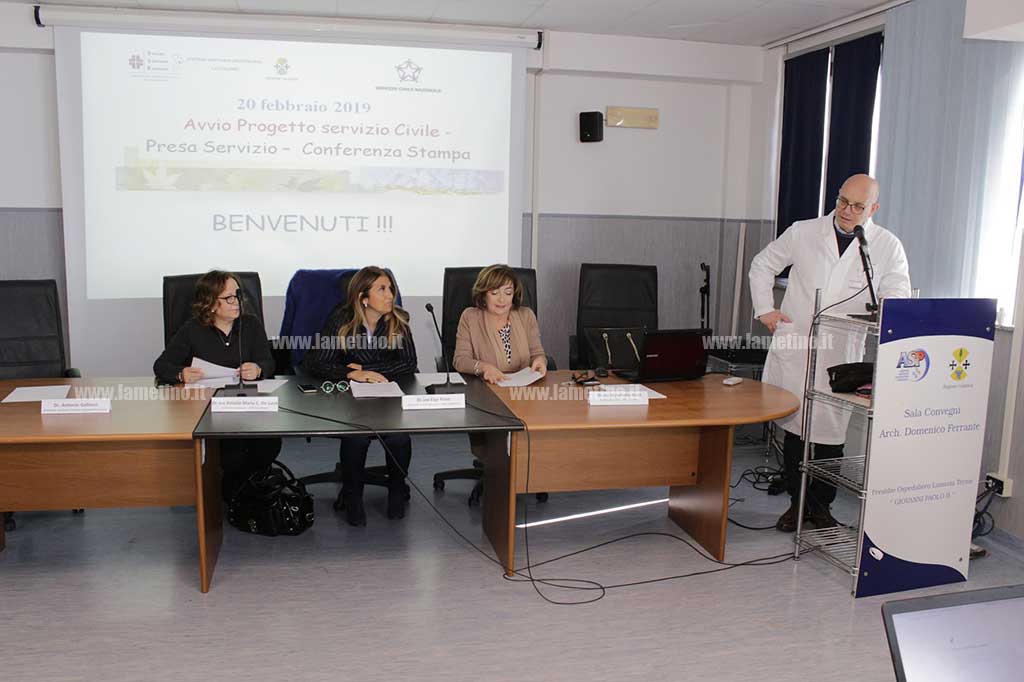 Lamezia, presentato progetto di Servizio civile promosso da Urp e Asp: 18 i volontari
