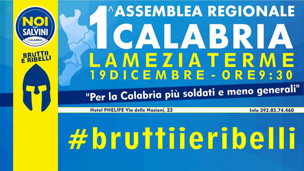 Lamezia: Noi con Salvini, il 19 dicembre prima assemblea regionale calabrese