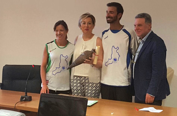 Regione, assessore Rizzo riceve atleti Cardamone e Lanciano che partecipano a 'primo periplo Calabria' in kayak