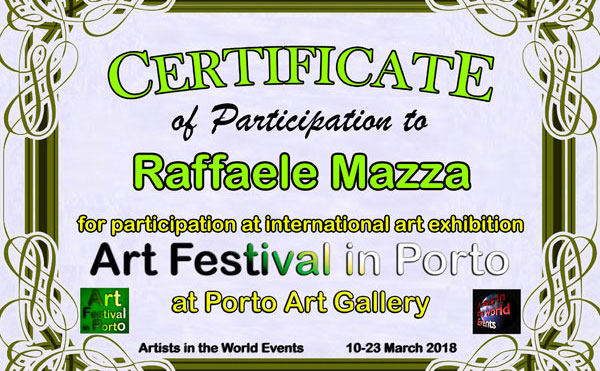 L’artista lametino Raffaele Mazza vince selezioni per evento in Portogallo