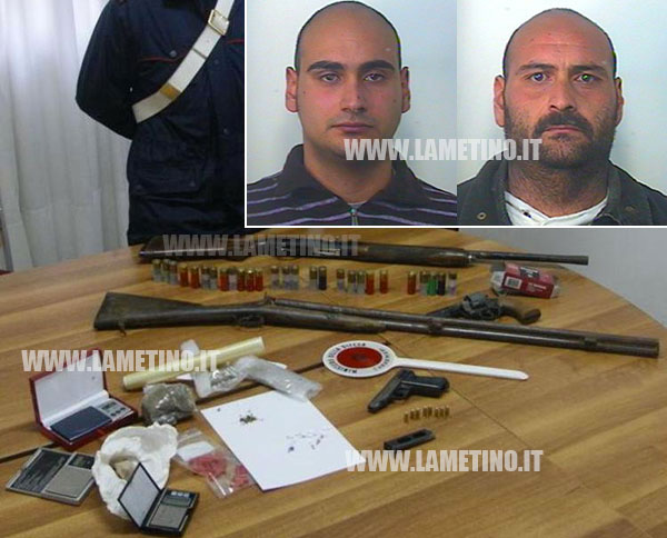 Lamezia: Arrestati due fratelli per droga e armi