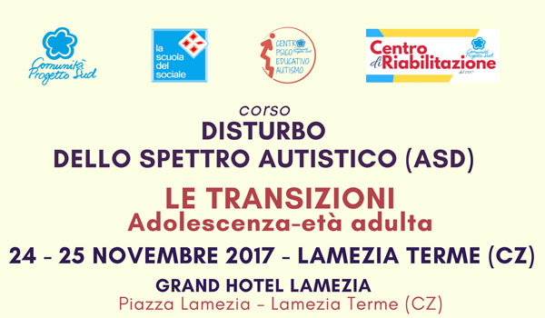 Lamezia, il 24 e 25 novembre secondo corso su Disturbo dello spettro acustico, ‘Le transizioni’