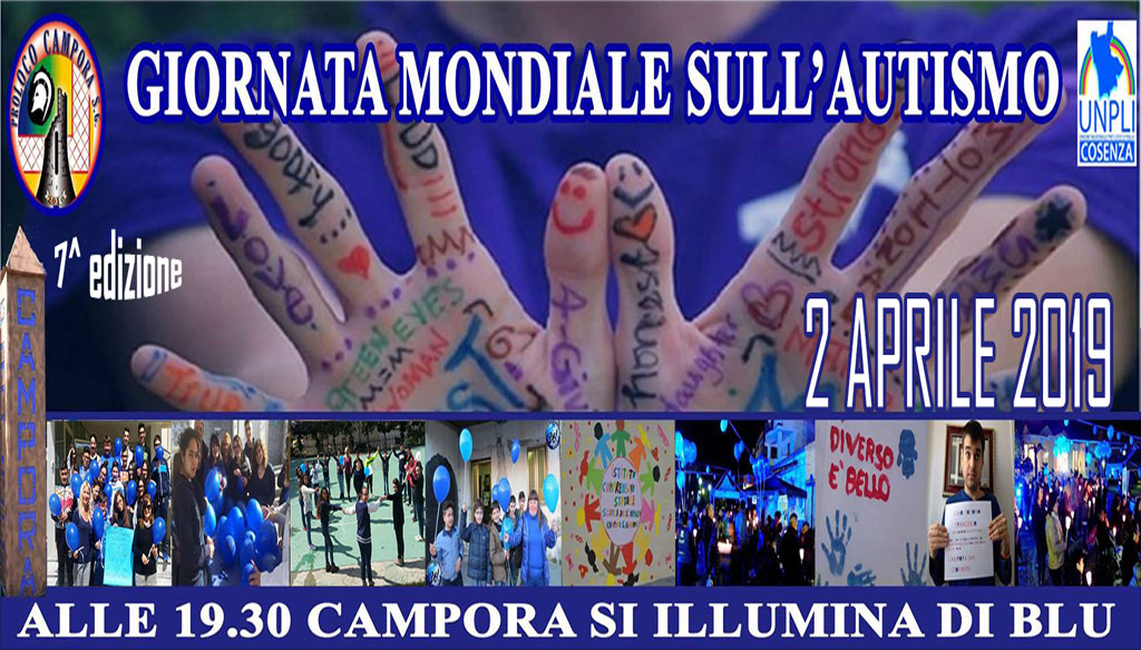 Autismo, Campora San Giovanni si illumina di blu per dare sostegno e speranza
