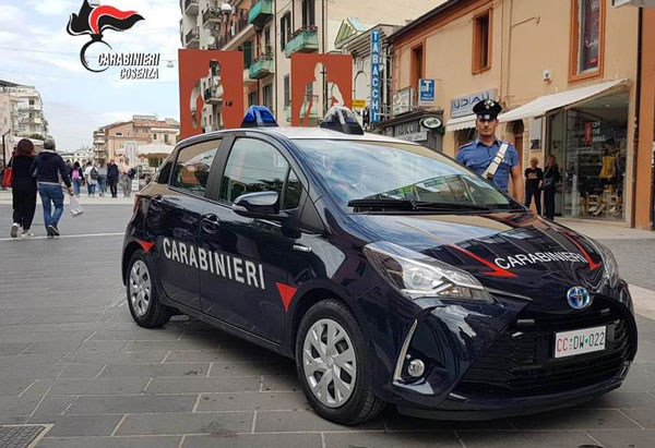 Assegnata al comando provinciale di Cosenza la prima auto ibrida