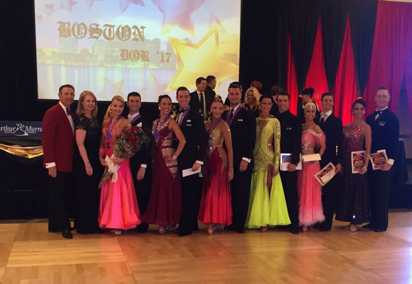La coppia di ballerini Daniele Scalise e Alla Andriushchenko si aggiudicano il “Boston  door 2017”