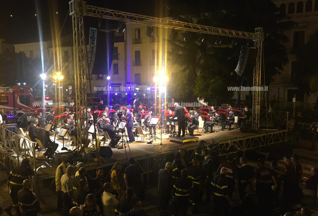 Lamezia, su corso Numistrano il concerto della Banda nazionale dei Vigili del fuoco - VIDEO