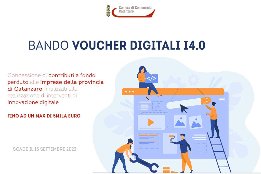 Bando Voucher digitali Industria 4.0 della Cciaa Catanzaro: dal 15 luglio via alle domande 