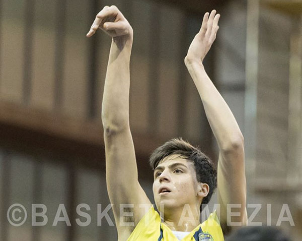 Basket Lamezia, Franco Gaetano convocato al raduno nazionale under 18