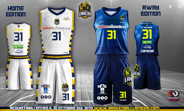 Il Basketball Lamezia rinnova le proprie divise da gioco in vista avvio del torneo