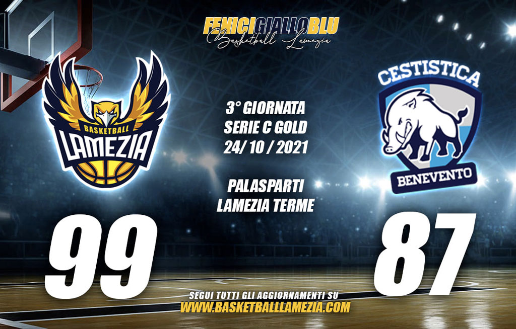Vittoria per il Basketball Lamezia contro la Cestistica Benevento