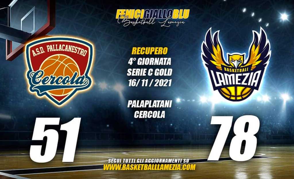 Basketball Lamezia vince contro Pallacanestro Cercola