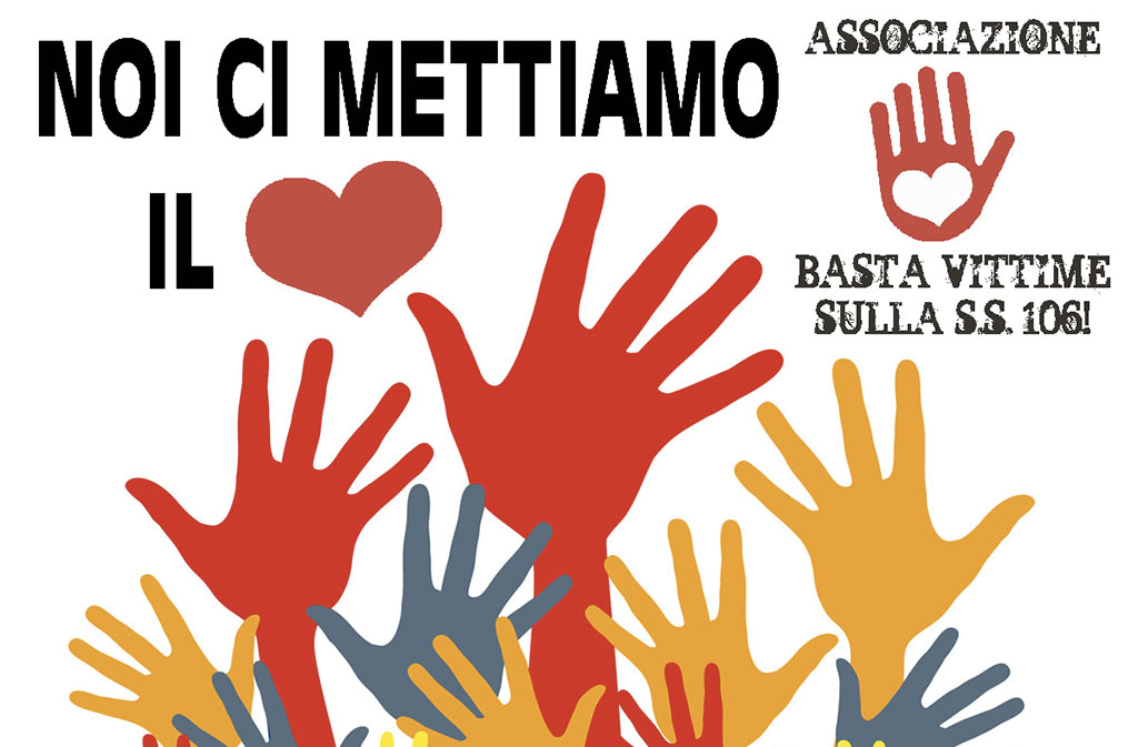 Parte la campagna "destina il 5xmille all'associazione basta vittime sulla SS 106"