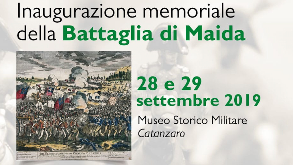 “Il decennio francese in Calabria e la Battaglia di Maida”: convegno e inaugurazione mostra al parco della Biodiversità