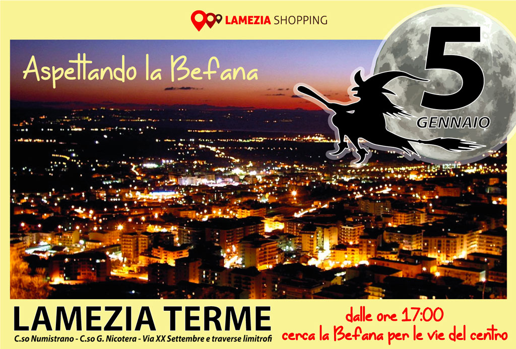 "Aspettando la Befana con Lamezia Shopping", domenica 5 gennaio per le vie del centro