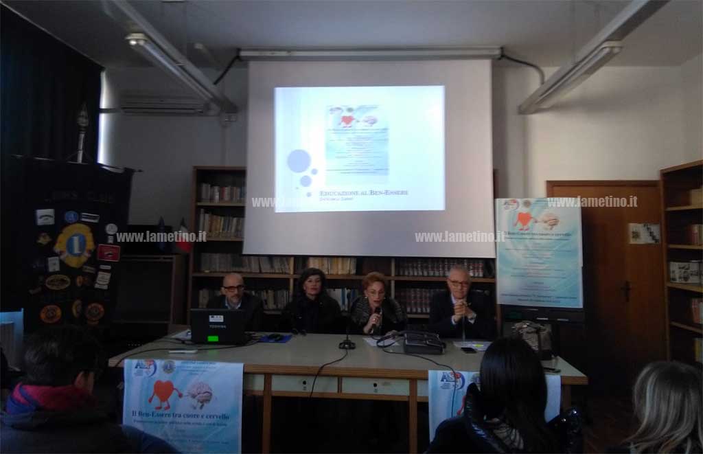  Lamezia, incontro “Ben- Essere tra cuore e cervello” promosso dal Lions Club al Liceo “Fiorentino”