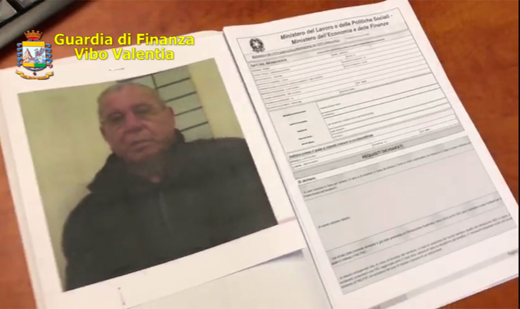 'Ndrangheta, boss del vibonese percepiva reddito cittadinanza: denuncia e sequestro