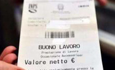 Rapporto Uil: addio voucher in Calabria, oltre 1,4 milioni nel 2016 i buoni lavoro staccati