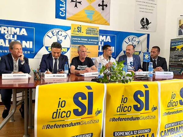 Referendum, Calderoli (Lega) a Lamezia: "Avanti con lo sciopero della fame"